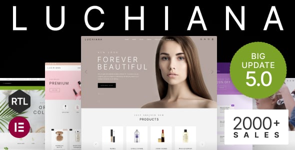 Luchiana - Cosmetics Beauty Shop Theme