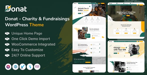 Donat - Charity & Fundraising WordPress Theme