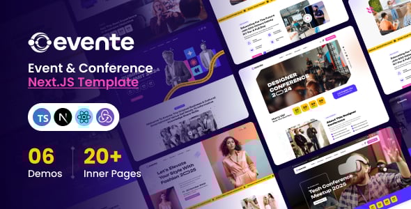 Evente - Event & Conference React NextJS Template