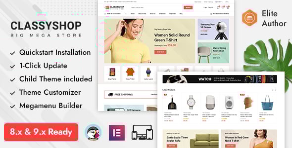Classyshop - Premium Mega Store Prestashop Responsive Theme