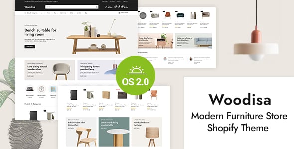Woodisa - Interior Decor and Furniture Store Shopify 2.0 Responsive Theme