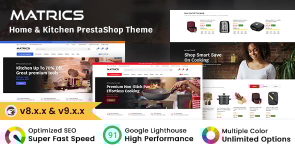 Matrics - Home and Kitchen Store Prestashop Theme