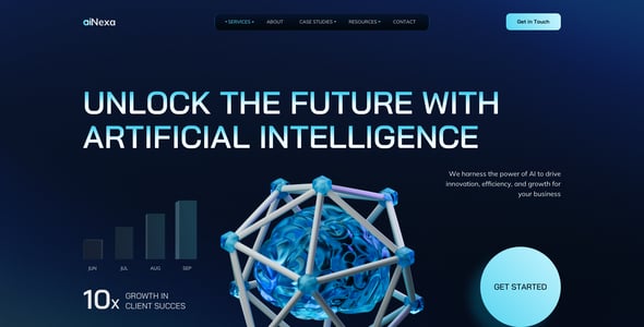 AiNexa – AI Agency Template for Adobe Photoshop