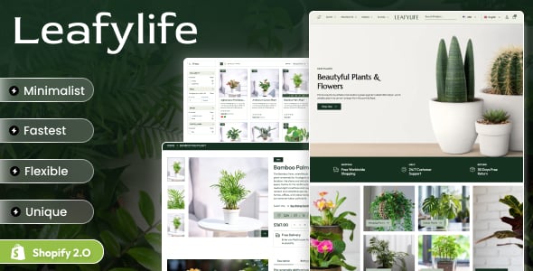 Leafylife - Gardening & Houseplants Shopify 2.0 Theme