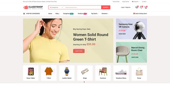 Classyshop - Premium Mega Store Prestashop Responsive Theme