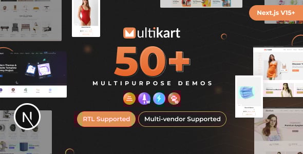 Multikart - React Next JS Multipurpose Ecommerce, React Hooks , Context API