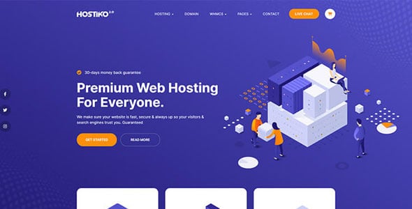 Hostiko - Hosting WordPress & WHMCS Theme