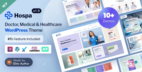 Hospa - Doctors, Medical Clinic & Hospital WordPress Theme