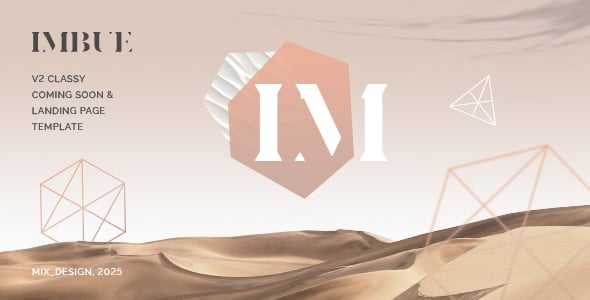 Imbue - Classy Coming Soon and Landing Page Template