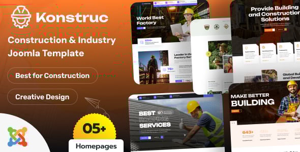 Konstruc – Construction & Industry Joomla Template