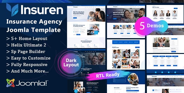 Insuren - Insurance Agency Joomla 5 Template