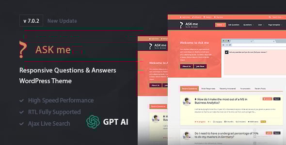 Ask Me - Responsive Questions & Answers WordPress