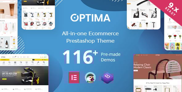 Optima Elementor - Multipurpose Prestashop 8.x, 9.x Theme