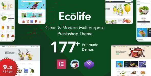 Ecolife Elementor - Multipurpose Prestashop 8.x, 9.x Theme