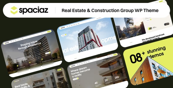 Spaciaz – Real Estate & Construction Group WordPress Theme