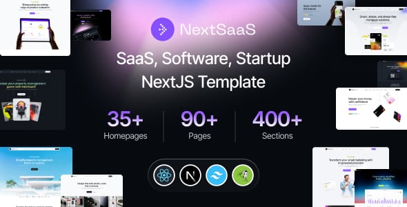 NextSaaS | SaaS, Software, Startup Next.js Template