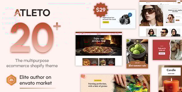 Atleto – Responsive Multipurpose eCommerce Shopify Theme