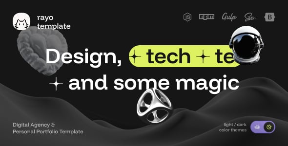 Rayo - Digital Agency & Personal Portfolio HTML Template