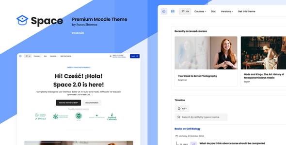 Space, Responsive Premium Moodle Theme