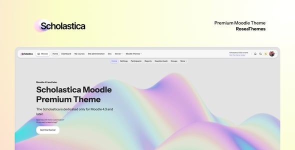 Scholastica - Premium Moodle Theme with Course Filter
