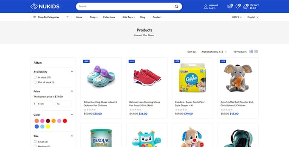 Nukids - Baby Care & Kids Store Shopify 2.0 Responsive Theme