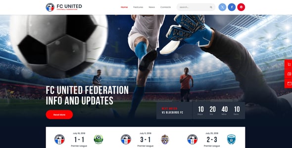 FC United | Football, Soccer & Sports WordPress Theme