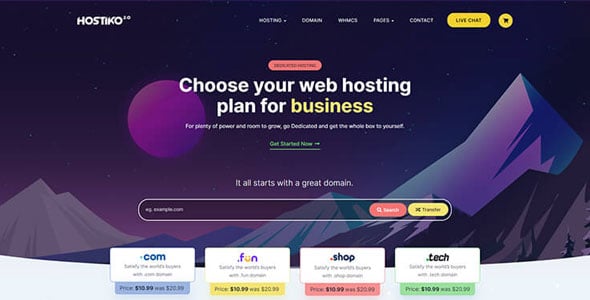 Hostiko - Hosting WordPress & WHMCS Theme