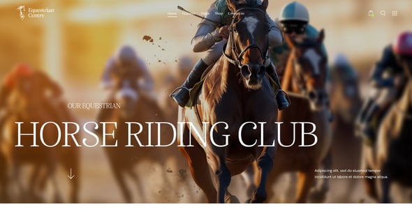 Equestrian Centre - Horse-riding School Theme