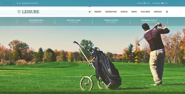 Hotel Leisure WordPress Theme