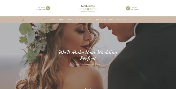 Love Story | Wedding and Event Planner WordPress Theme