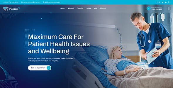 Maxcare - Health & Medical WordPress Theme
