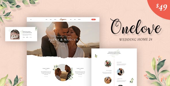 OneLove - The Elegant & Clean Multipurpose Wedding WordPress Theme