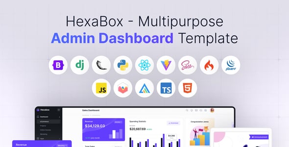 HexaBox - Multipurpose Admin Dashboard Template