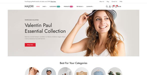 Majori - Minimal Fashion Store WordPress WooCommerce Theme