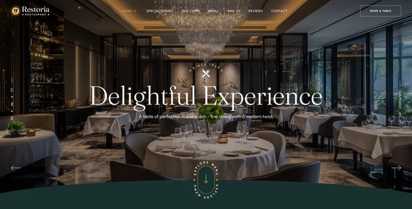 Restoria - Restaurant HTML Template
