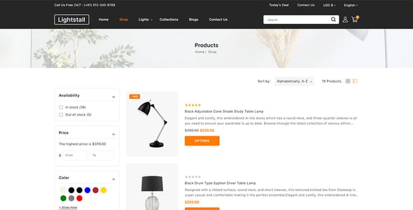 Lightstall - Light Decor Shopify 2.0 Responsive Theme