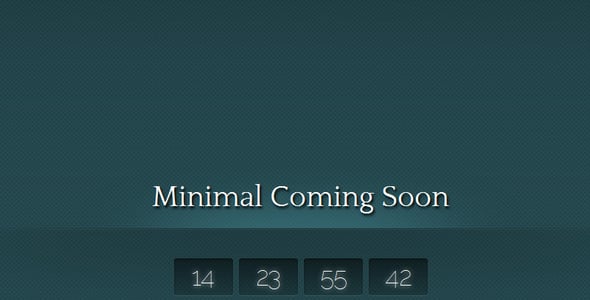 Minimal Coming Soon