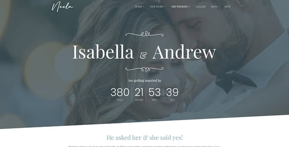 Neela - One-Page/Multi-page Wedding HTML5 Template