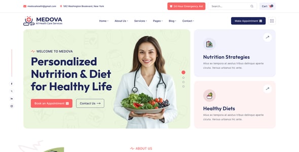Medova - Health & Medical Figma Template