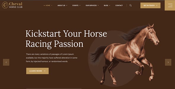 Cheval - Horse Club & Equestrian WordPress Theme