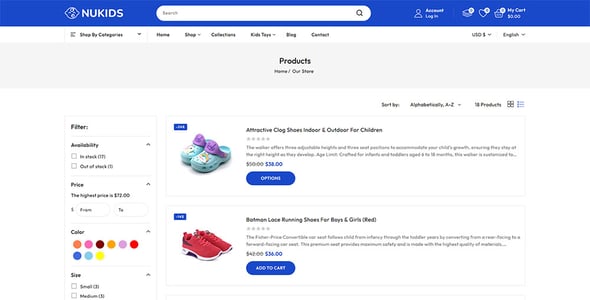 Nukids - Baby Care & Kids Store Shopify 2.0 Responsive Theme