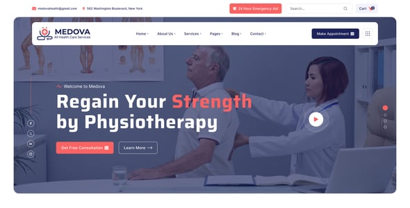 Medova - Health & Medical Figma Template