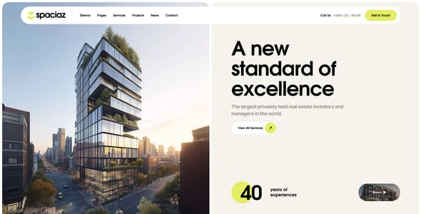 Spaciaz – Real Estate & Construction Group WordPress Theme