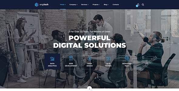 Engitech - IT Solutions & Services WordPress Theme