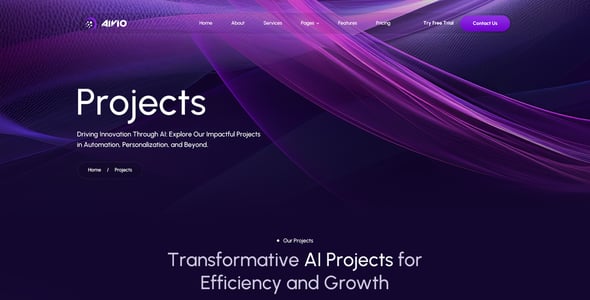 Aivio | Artificial Intelligence PSD Template