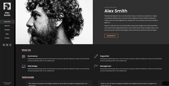 Kerge - CV Resume vCard