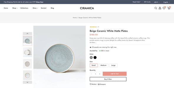 Ciramica - Ceramics and Pottery Store Shopify 2.0 Responsive Theme