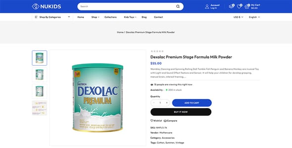 Nukids - Baby Care & Kids Store Shopify 2.0 Responsive Theme