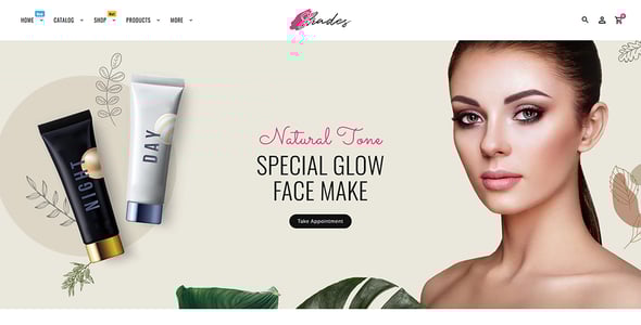Shades - Modern Shopify Theme for Beauty, Cosmetics & Bridal Studio