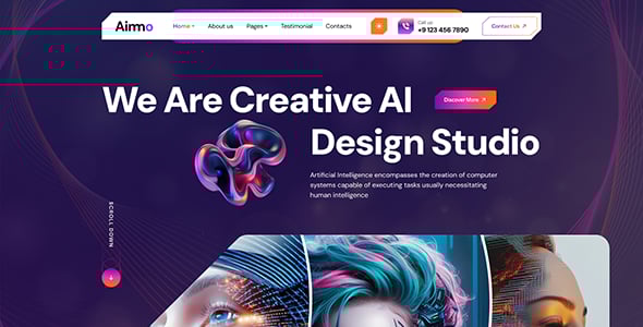 Aimo - AI Agency & Technology WordPress Theme